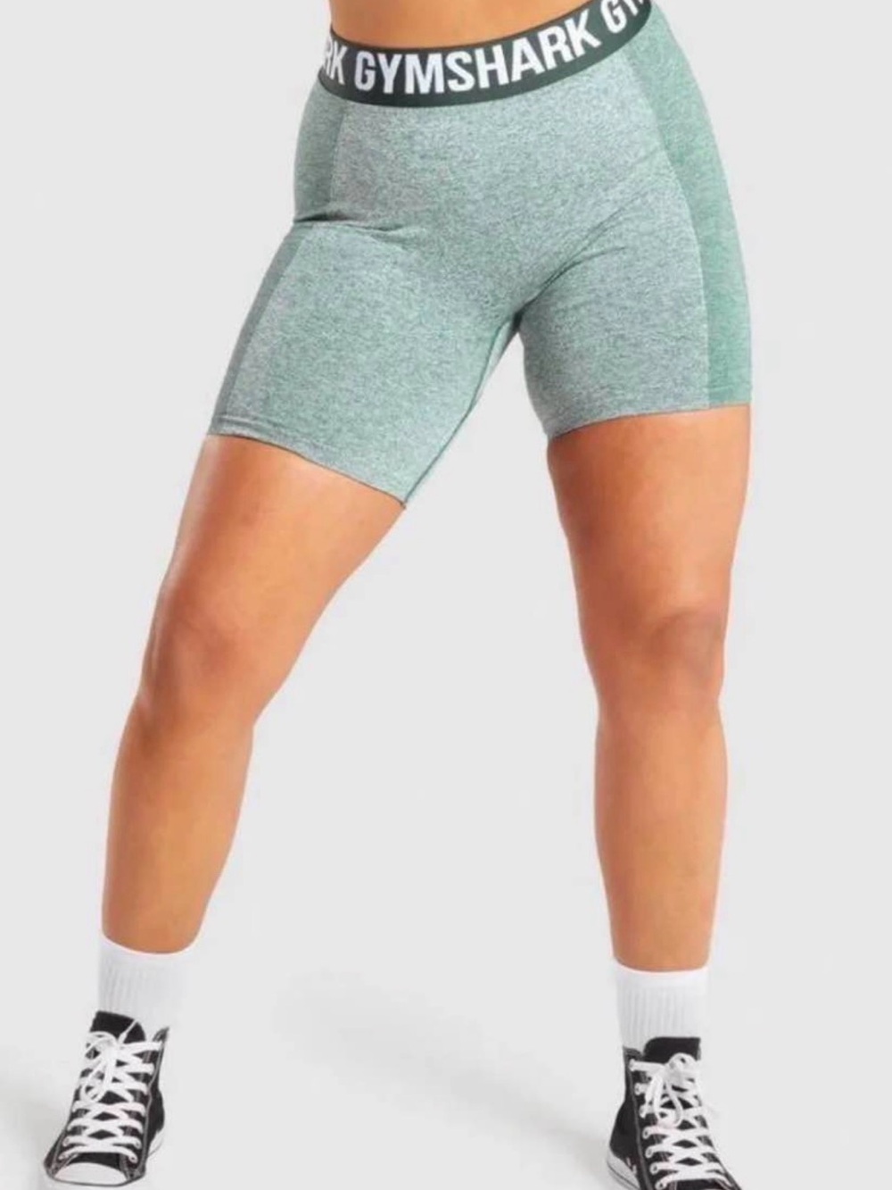 Set of 2-Gymshark Women's Seamless High-Waist Bike Shorts & Matching shirt L-XL